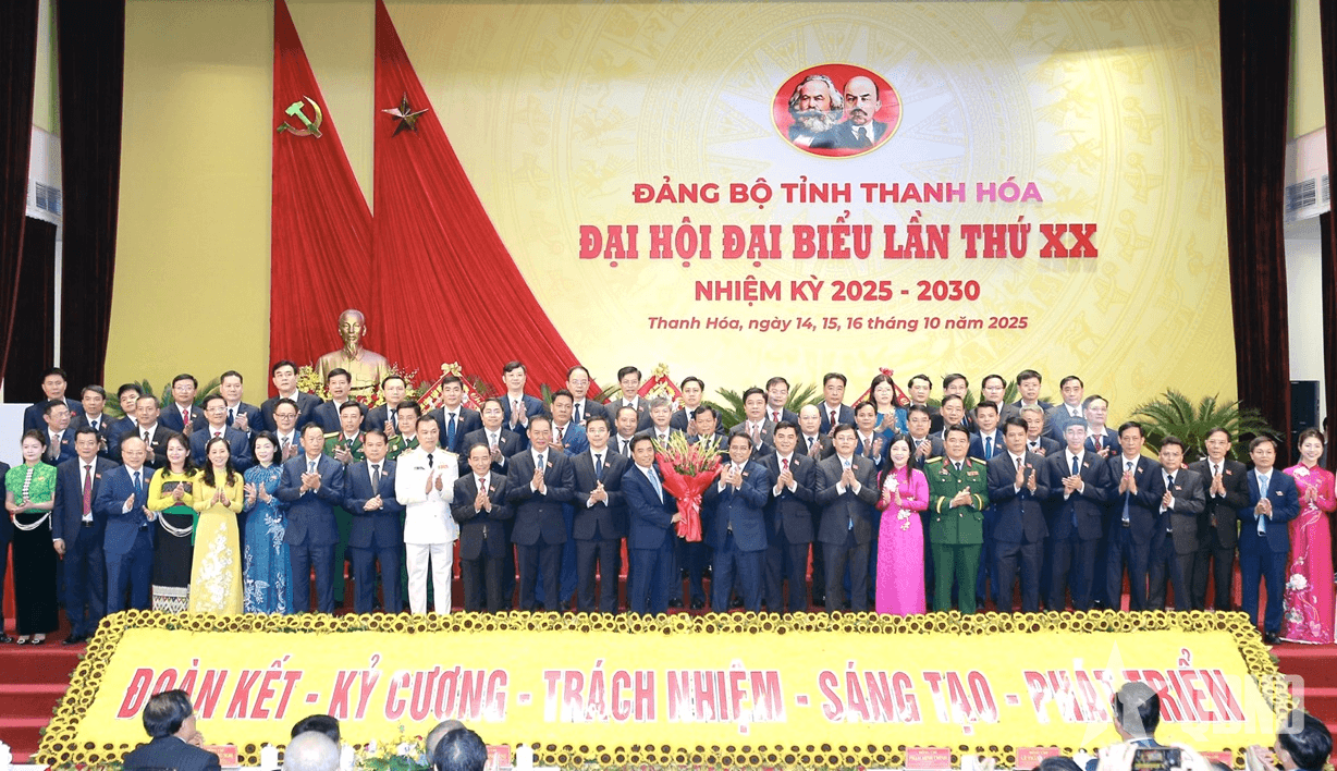 Khai mạc trọng thể Đại hội đại biểu Đảng bộ tỉnh Thanh Hóa lần thứ XX, nhiệm kỳ 2025 - 2030