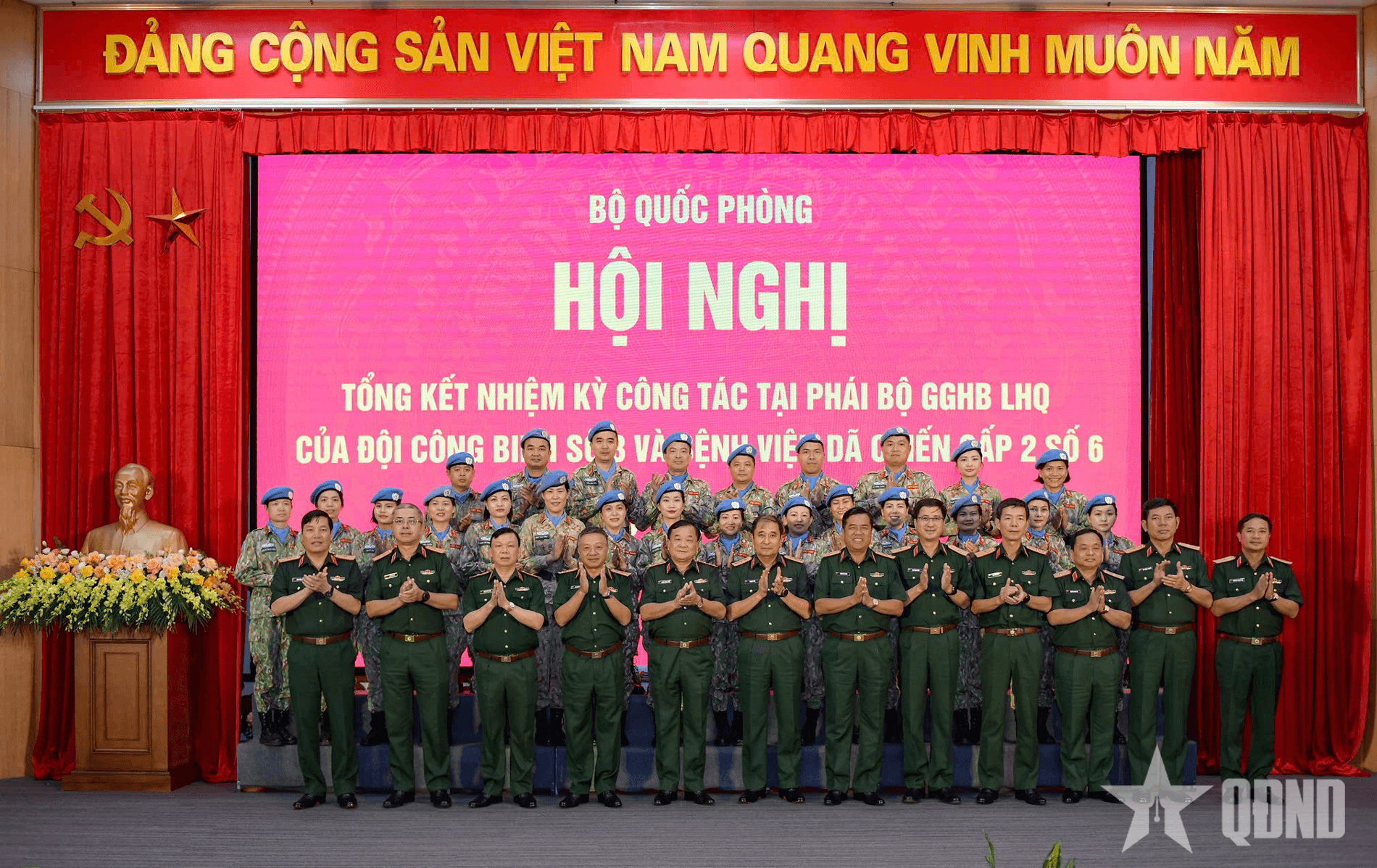 Tổng kết nhiệm kỳ công tác của Đội Công binh số 3 và Bệnh viện dã chiến cấp 2 số 6