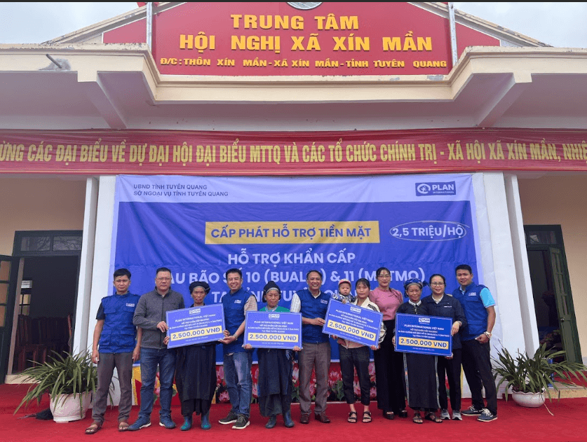 Plan International Việt Nam hỗ trợ khẩn cấp người dân Tuyên Quang khắc phục hậu quả mưa lũ