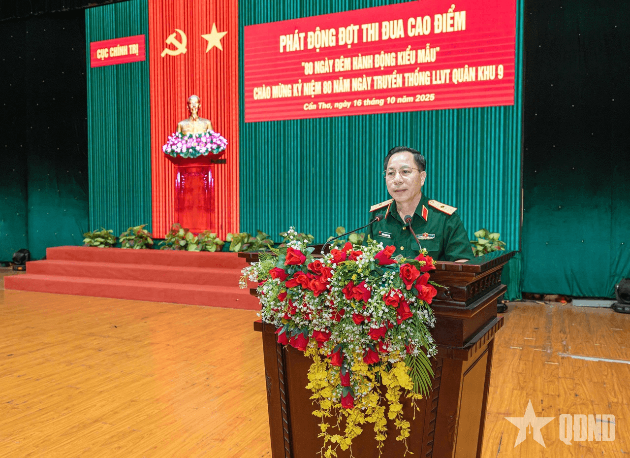 Phát động đợt thi đua cao điểm chào mừng kỷ niệm 80 năm Ngày truyền thống lực lượng vũ trang Quân khu 9