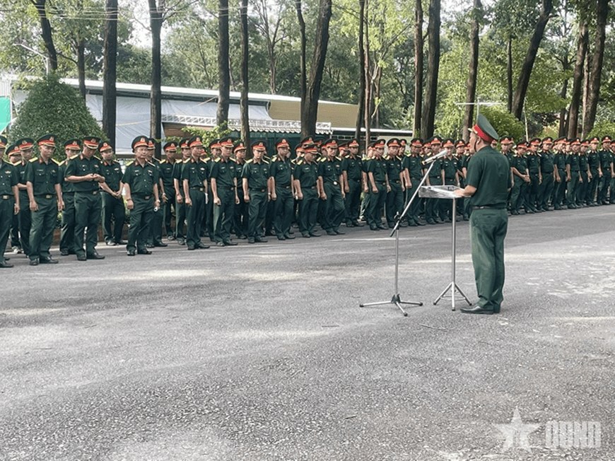 Sư đoàn 309 (Quân khu 7) tập huấn công tác đóng quân, canh phòng