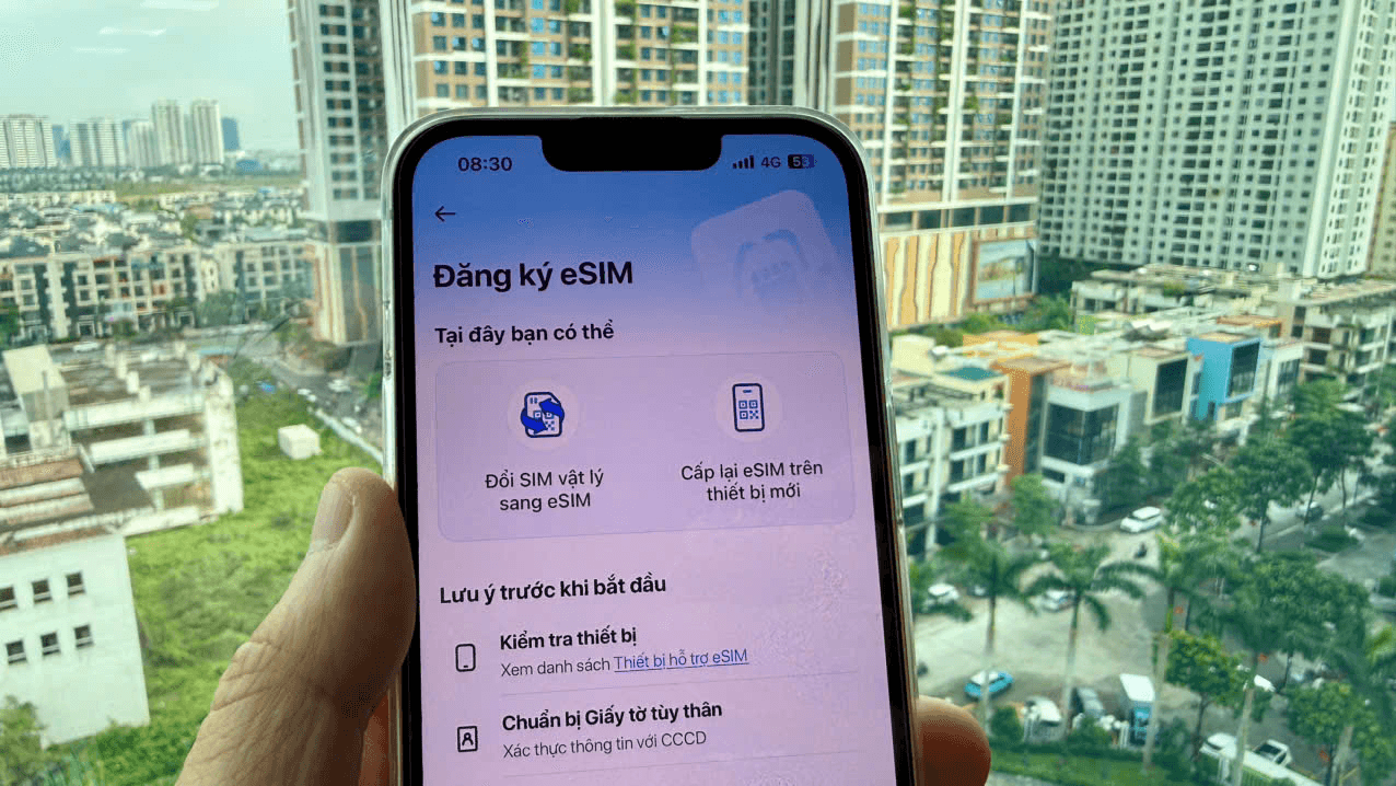 Dễ dàng kích hoạt sử dụng eSIM VinaPhone mọi lúc mọi nơi