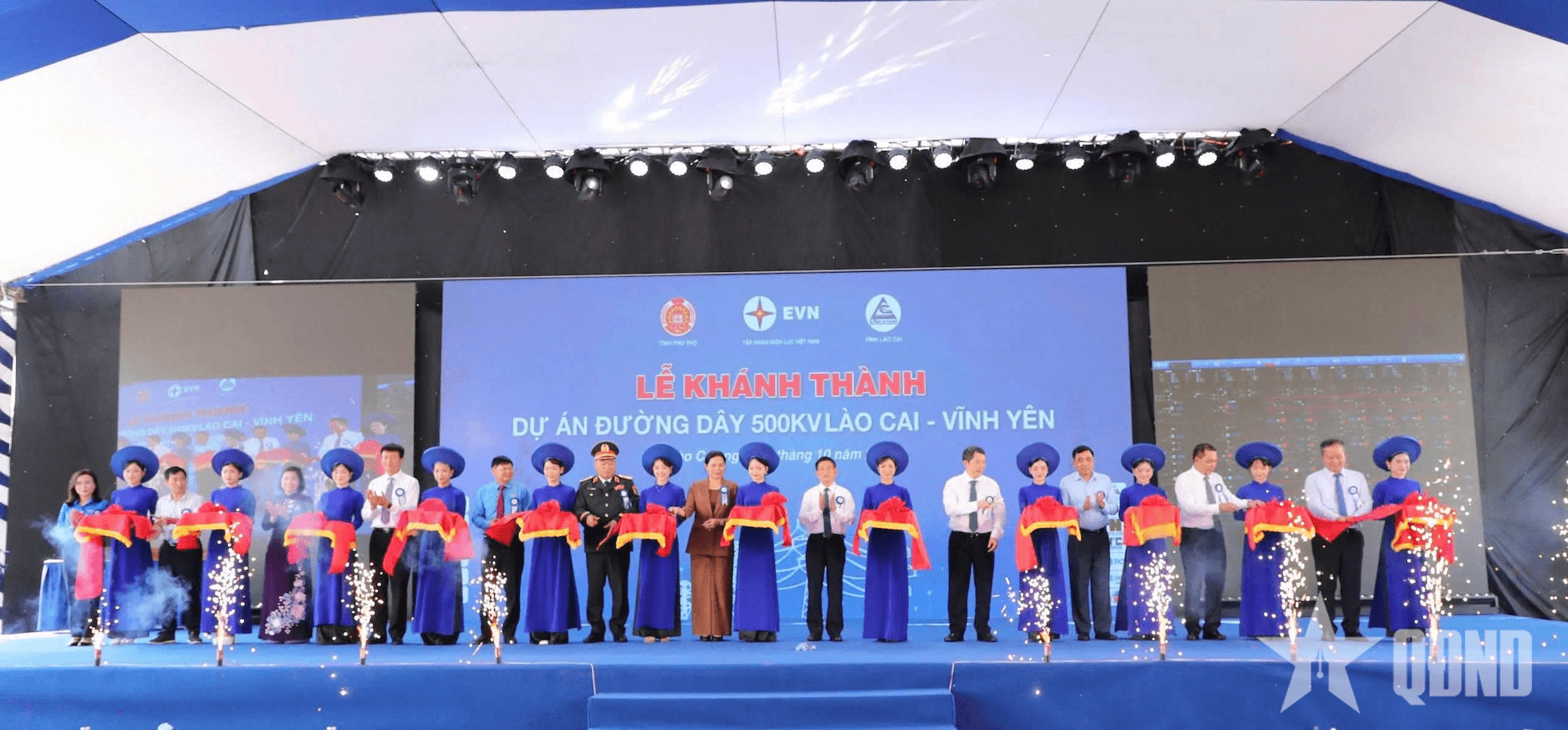 Khánh thành đường dây 500kV Lào Cai - Vĩnh Yên