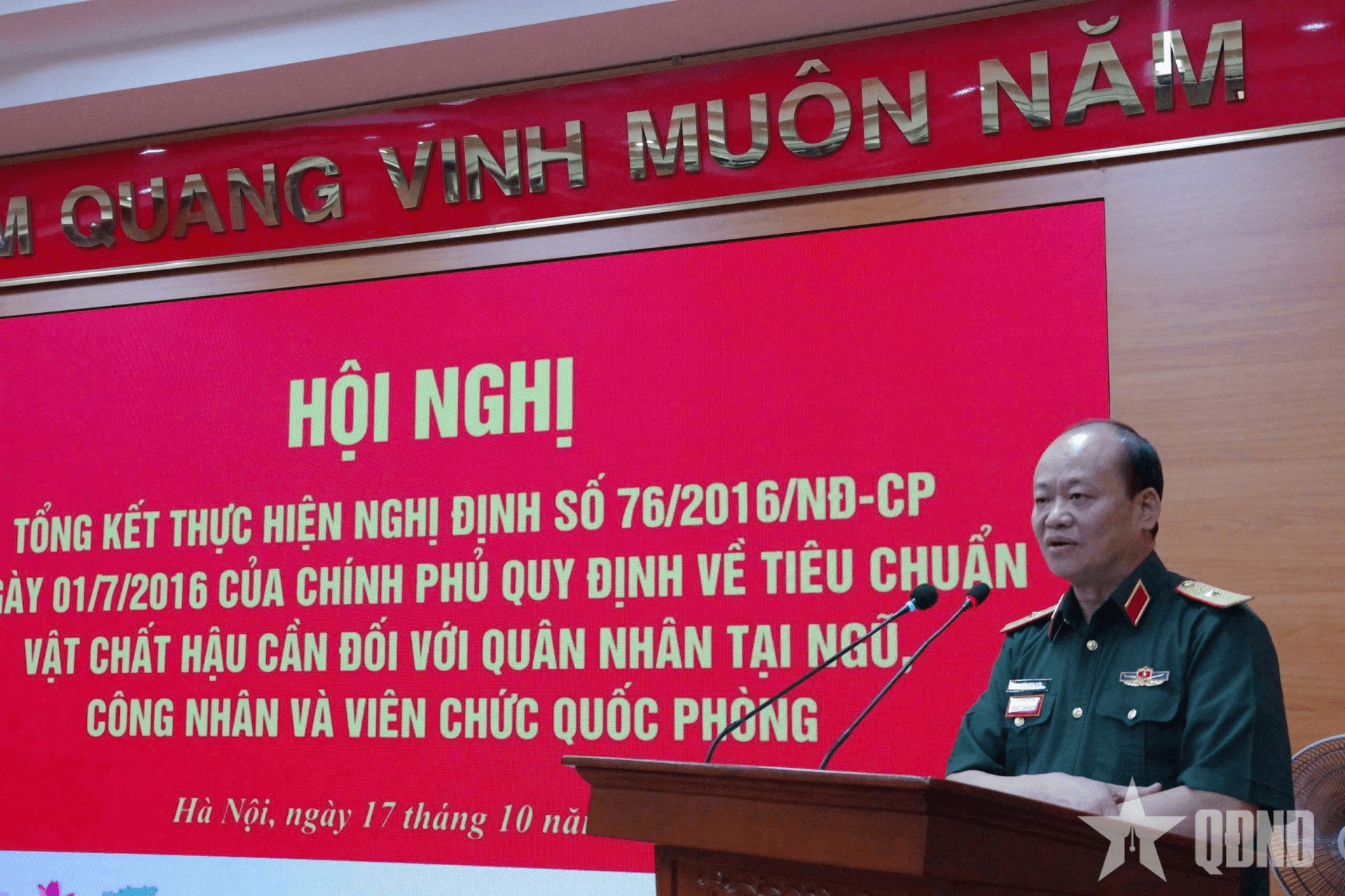 Học viện Chính trị tổng kết thực hiện tiêu chuẩn vật chất hậu cần đối với quân nhân