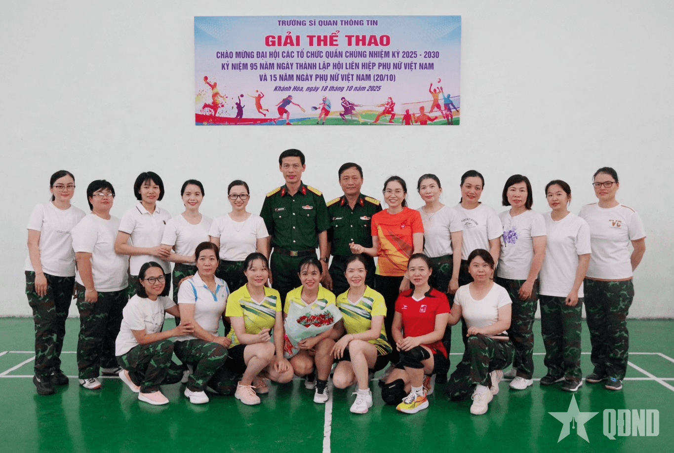 Trường Sĩ quan Thông tin tổ chức giao lưu thể thao chào mừng Ngày Phụ nữ Việt Nam