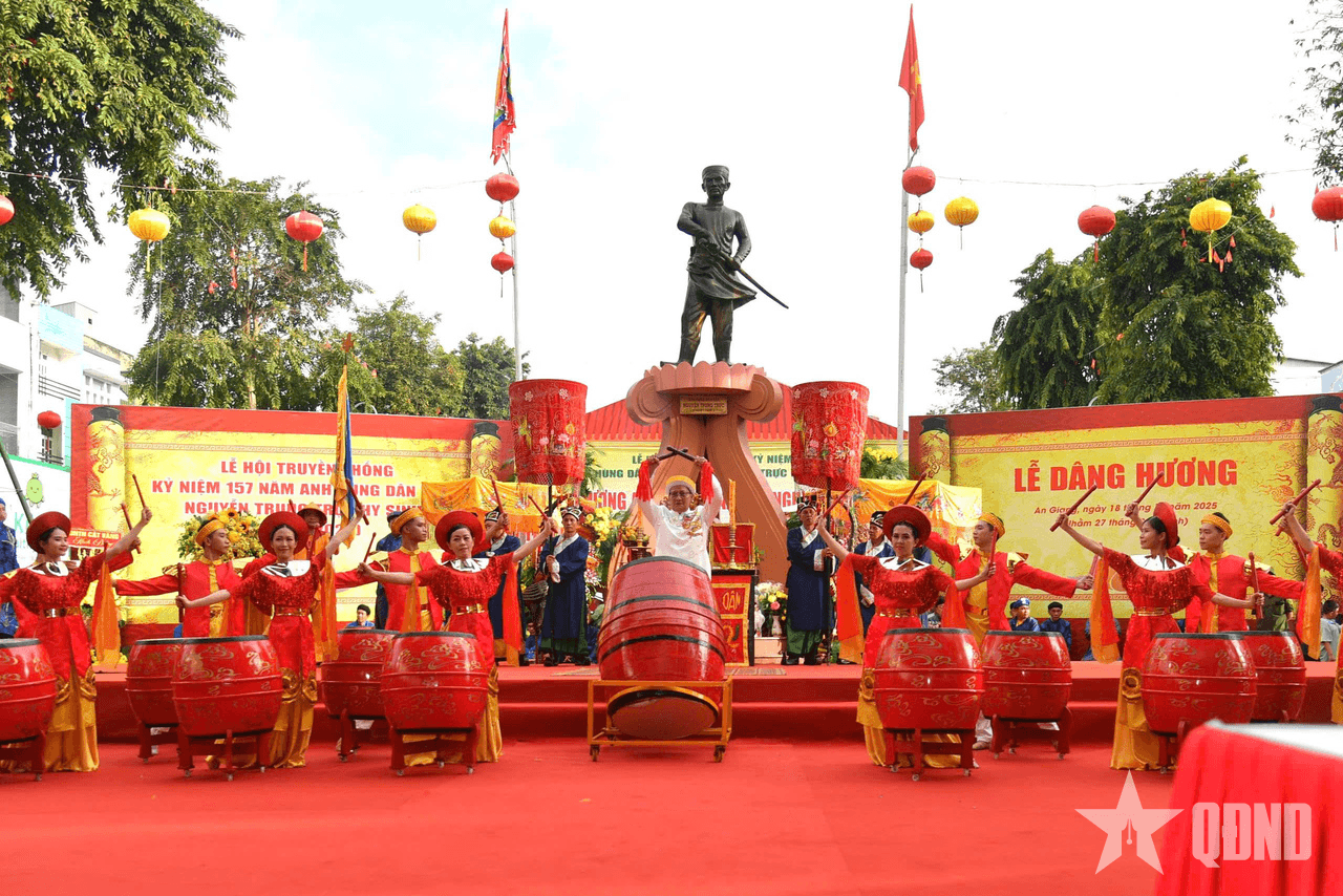 An Giang: Dâng hương tưởng niệm Anh hùng dân tộc Nguyễn Trung Trực