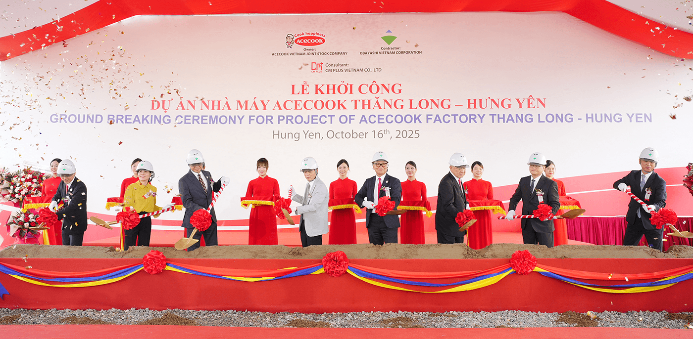 Acecook Việt Nam khởi công Nhà máy Thăng Long - Bước tiến mới trong hành trình vươn tầm thế giới