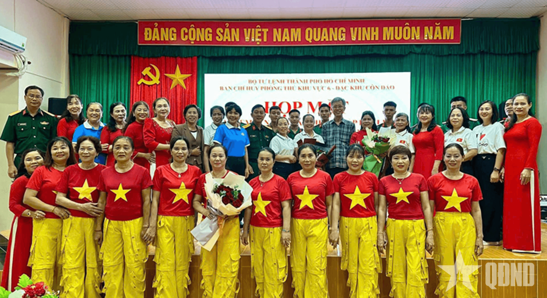 Ban chỉ huy Phòng thủ khu vực 6 - Đặc khu Côn Đảo gặp mặt kỷ niệm Ngày Phụ nữ Việt Nam