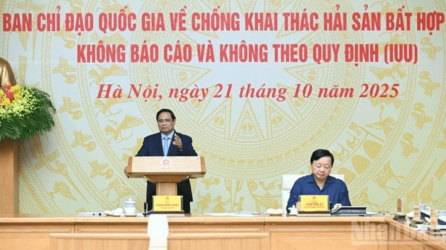 Thủ tướng Phạm Minh Chính: Đánh giá cán bộ thực hiện chống khai thác IUU theo Quy định của Bộ Chính trị