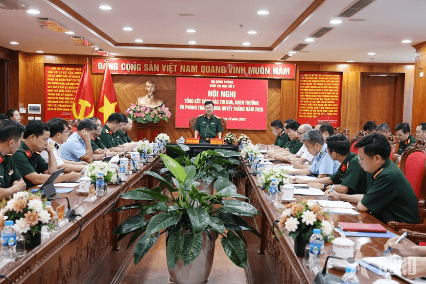 Khối thi đua số 8, Bộ Quốc phòng thi đua hoàn thành vượt mức kế hoạch năm 2025