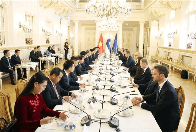 Tổng Bí thư Tô Lâm hội đàm với Tổng thống Phần Lan Alexander Stubb