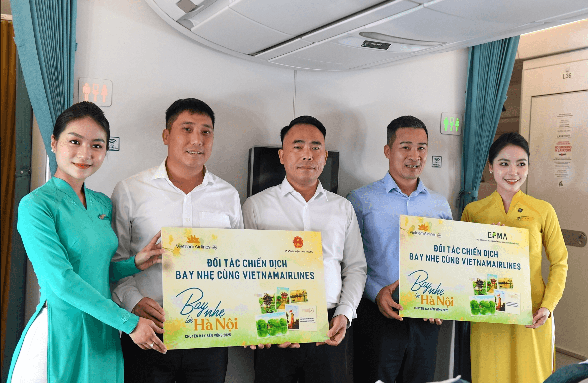“Bay nhẹ tới Hà Nội”: Kết nối vẻ đẹp mùa thu Thủ đô với thông điệp xanh cùng Vietnam Airlines