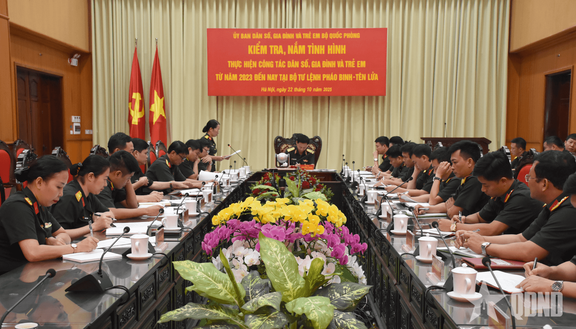 Kiểm tra công tác Dân số, Gia đình và Trẻ em tại Bộ tư lệnh Pháo binh - Tên lửa