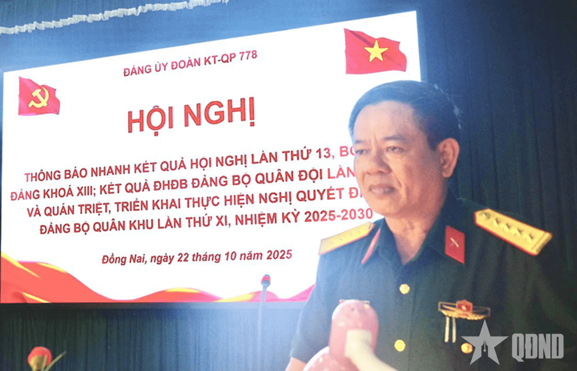 Đoàn Kinh tế - Quốc phòng 778 (Quân khu 7) thông báo nhanh kết quả Hội nghị Trung ương 13, khóa XIII