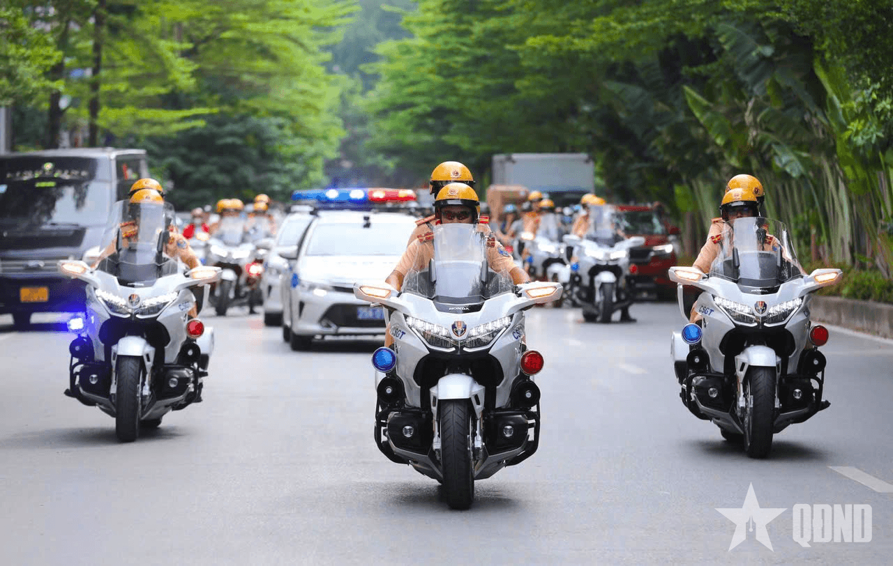 Cảnh sát giao thông Hà Nội sẵn sàng phương án bảo đảm an toàn Lễ mở ký Công ước Hà Nội