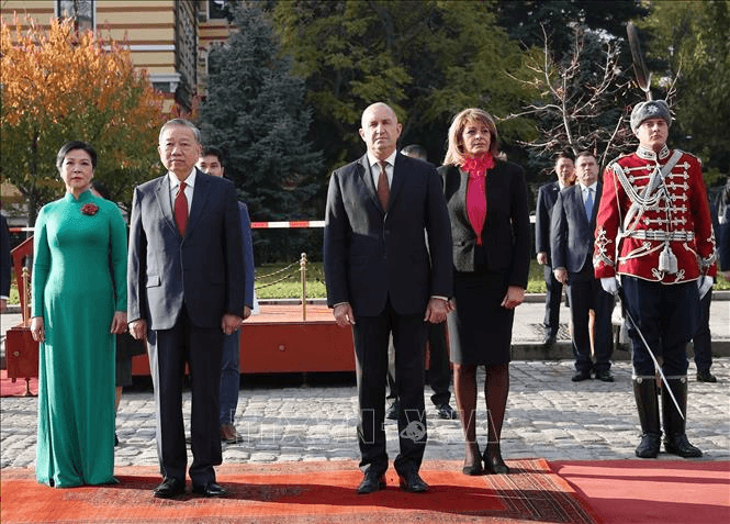 Lễ đón Tổng Bí thư Tô Lâm và phu nhân thăm chính thức Cộng hòa Bulgaria