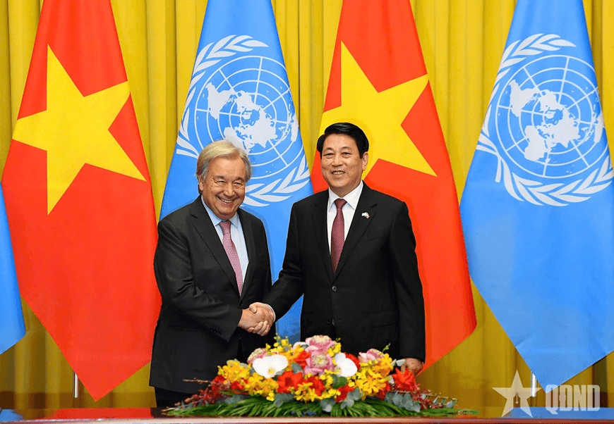 Chủ tịch nước Lương Cường hội đàm với Tổng Thư ký Liên hợp quốc António Guterres