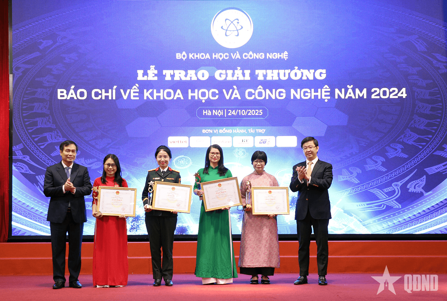 Báo Quân đội nhân dân đoạt giải Nhất Giải thưởng báo chí về khoa học và công nghệ năm 2024