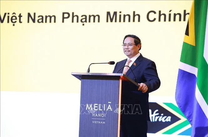 Thủ tướng Phạm Minh Chính cùng Tổng thống Nam Phi dự Diễn đàn doanh nghiệp Việt Nam – Nam Phi