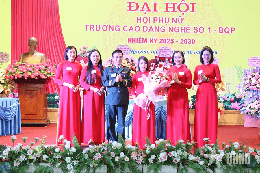 Đại hội Phụ nữ Trường Cao đẳng Nghề số 1-Bộ Quốc phòng nhiệm kỳ 2025-2030
