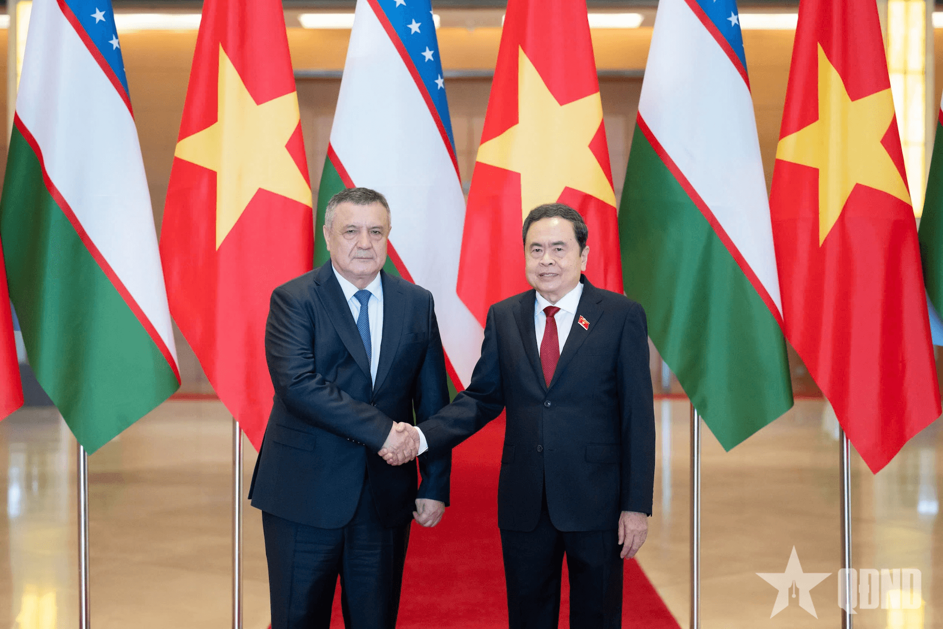 Chủ tịch Quốc hội Trần Thanh Mẫn tiếp Chủ tịch Hạ viện Uzbekistan