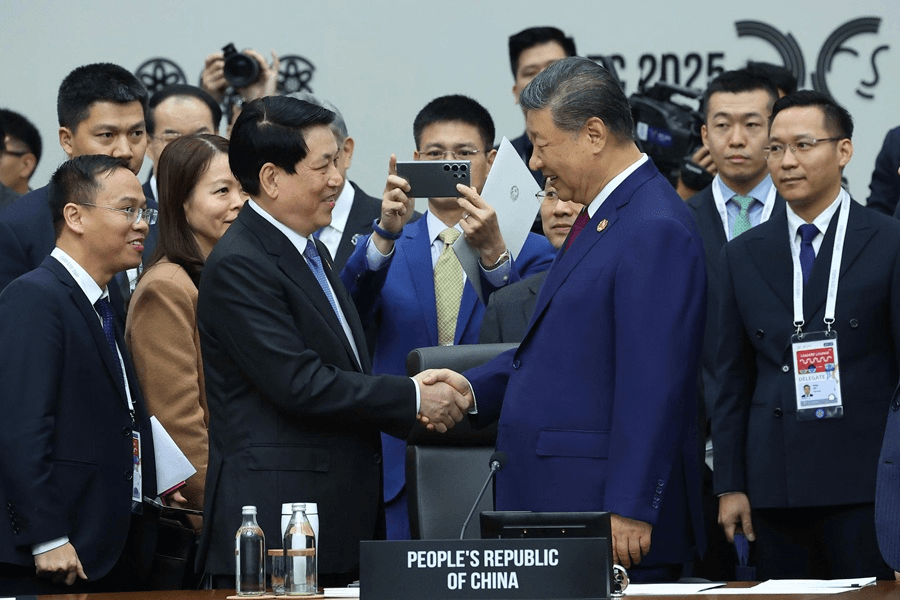 Chủ tịch nước Lương Cường gặp Tổng Bí thư, Chủ tịch Trung Quốc Tập Cận Bình