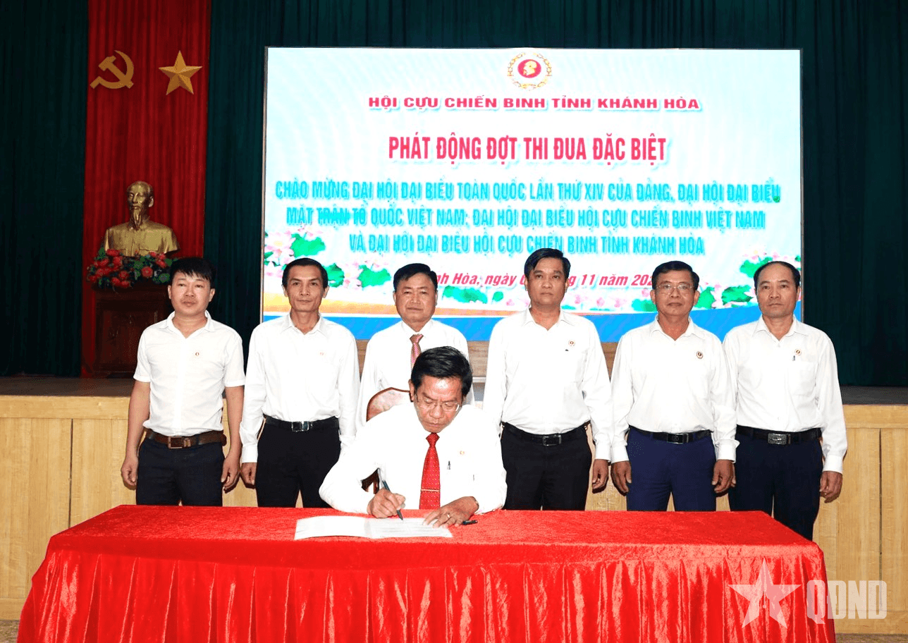 Hội Cựu chiến binh tỉnh Khánh Hòa phát động đợt thi đua đặc biệt chào mừng Đại hội Đảng lần thứ XIV