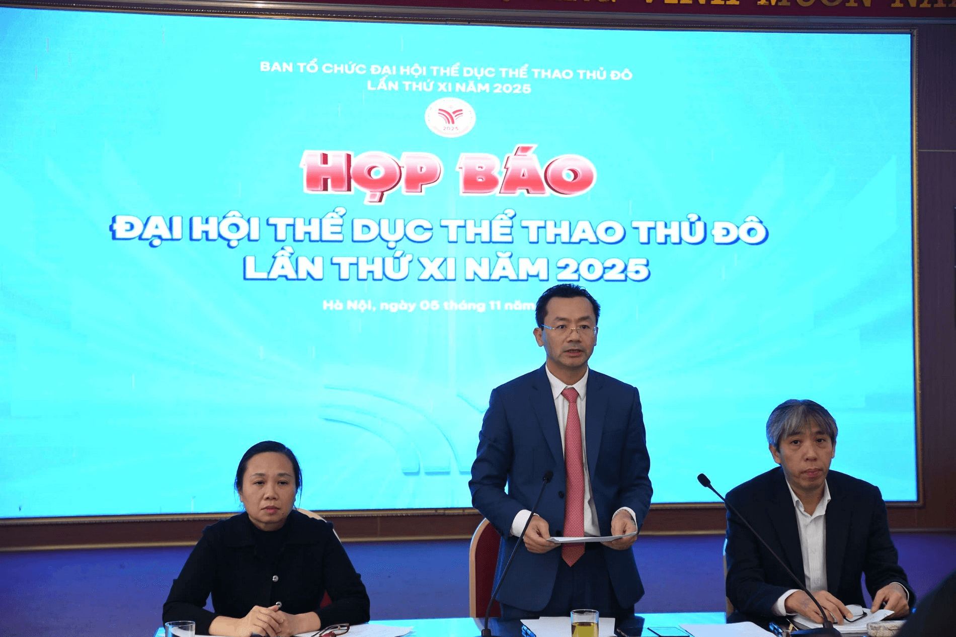 Đại hội Thể dục thể thao Thủ đô lần thứ XI năm 2025 sẽ có 25 môn thi đấu