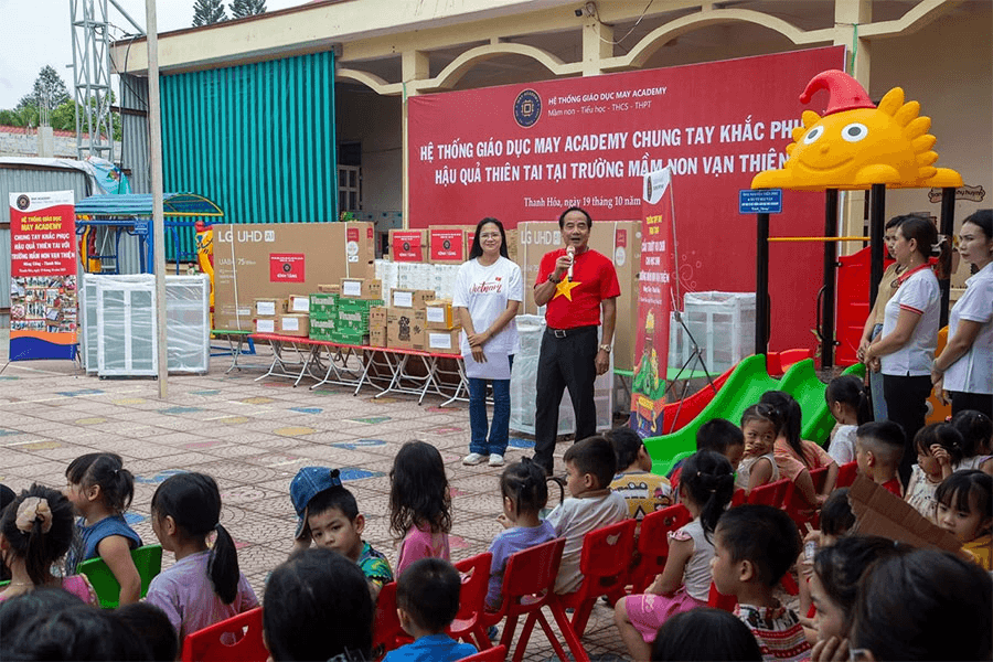 Mô hình "cho đi để nhận lại yêu thương" của MAY ACADEMY