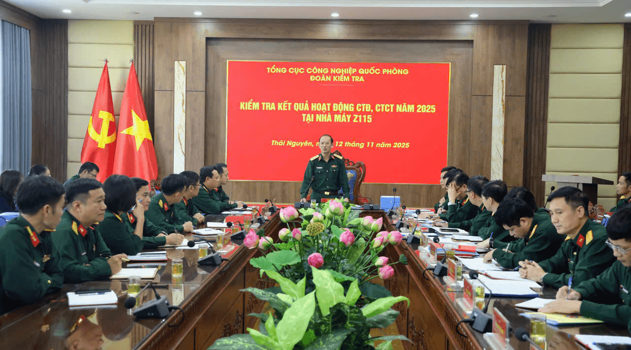 Kiểm tra toàn diện công tác Đảng, công tác chính trị tại Nhà máy Z115