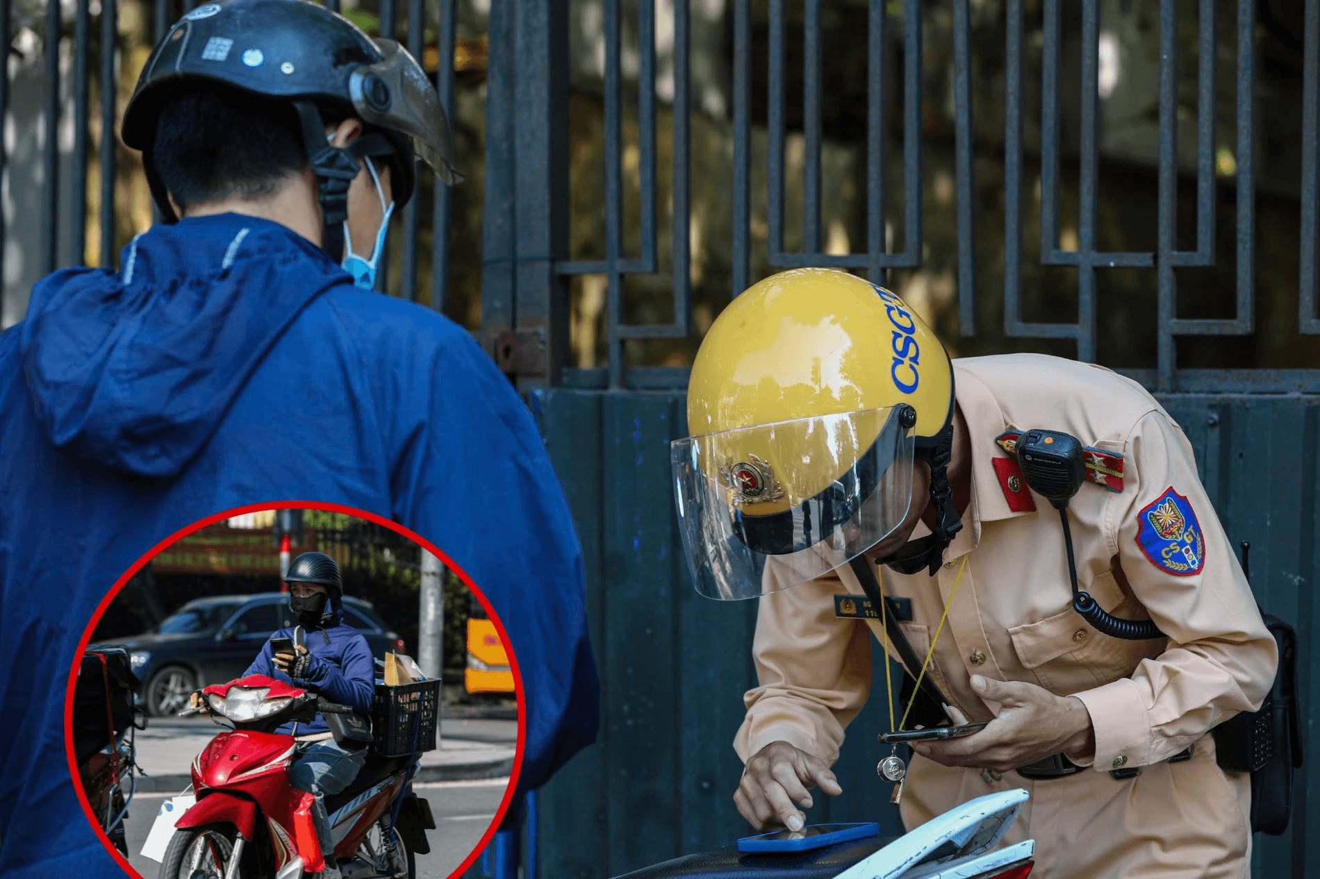 Hà Nội: Gần 400 trường hợp vi phạm quy định về biển số, dùng tay sử dụng điện thoại khi điều khiển xe