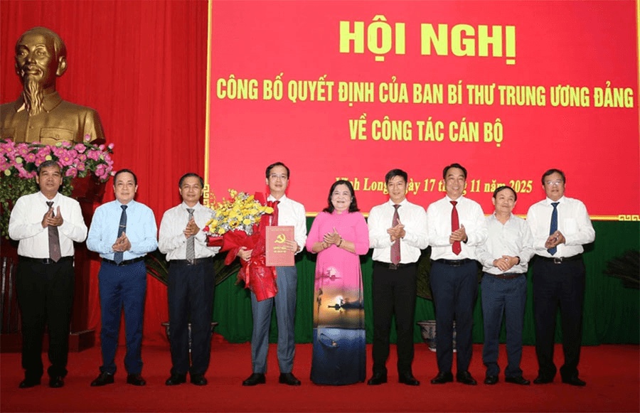 Điều động, chỉ định đồng chí Trần Trí Quang giữ chức Phó bí thư Tỉnh ủy Vĩnh Long