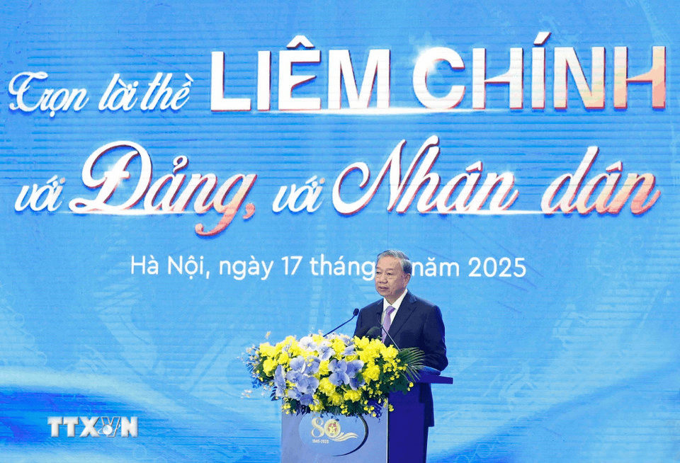Phát biểu của Tổng Bí thư Tô Lâm tại Lễ kỷ niệm 80 năm Ngày truyền thống Thanh tra Việt Nam