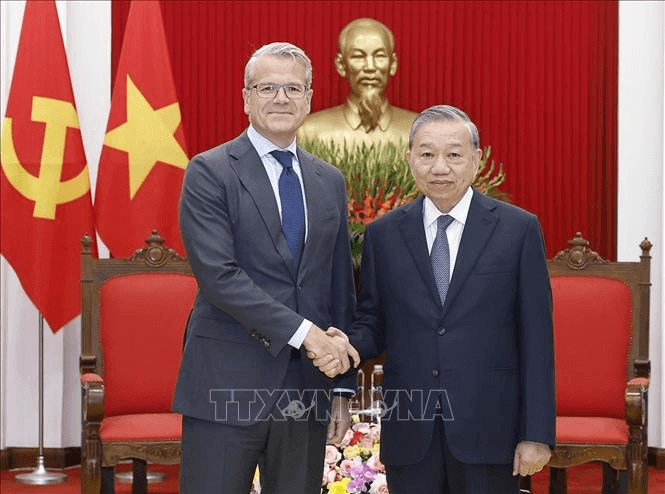 Tổng Bí thư Tô Lâm tiếp Giám đốc Tập đoàn A.P.Moller - Maersk