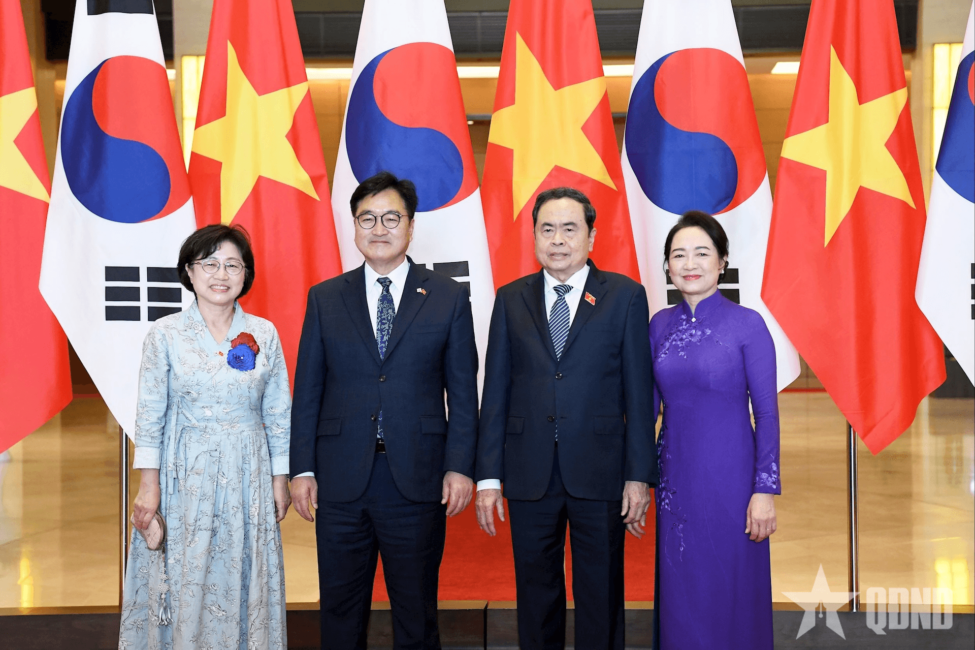 Chủ tịch Quốc hội Trần Thanh Mẫn đón, hội đàm với Chủ tịch Quốc hội Hàn Quốc