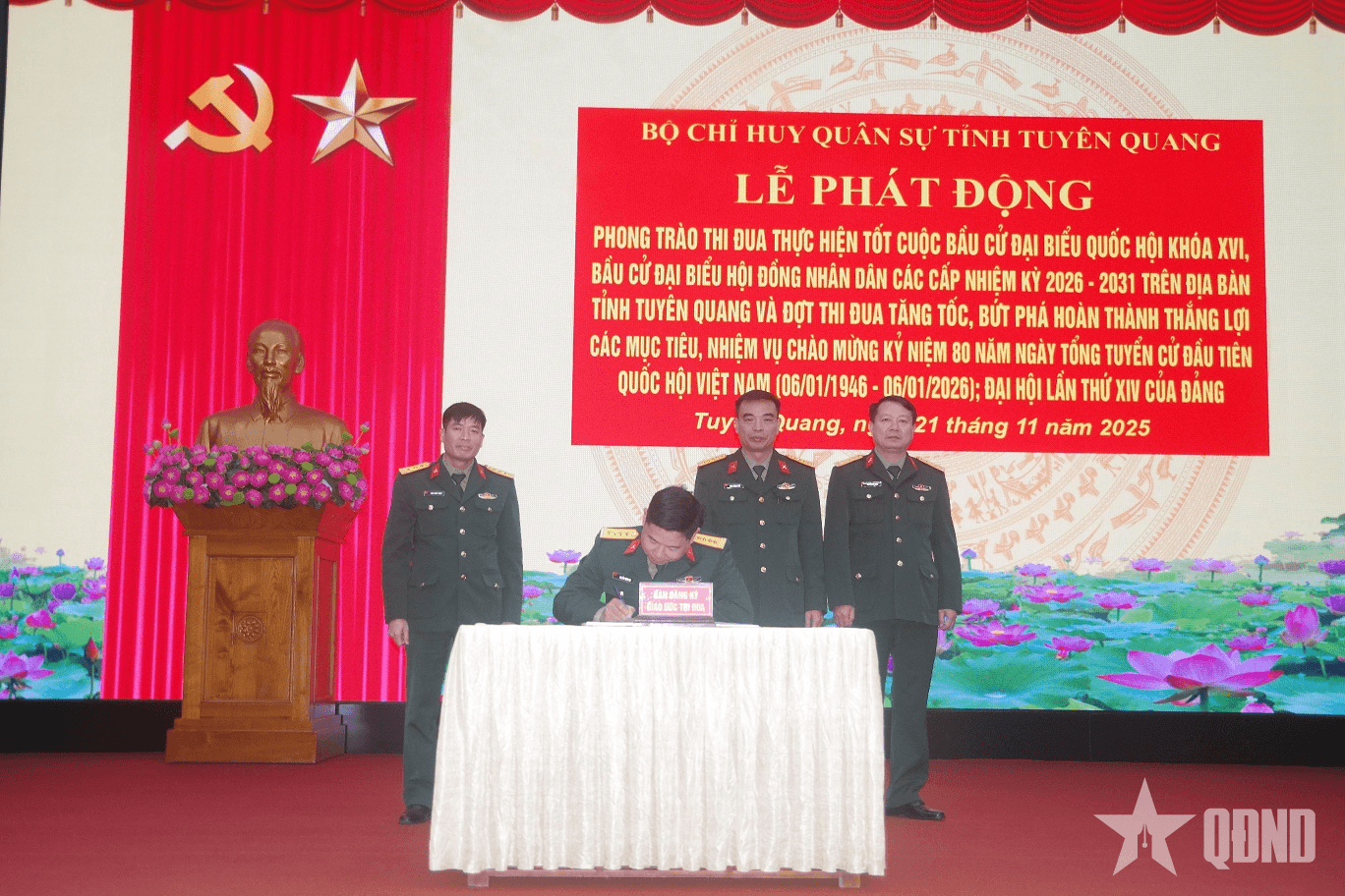 Thi đua thực hiện tốt Cuộc bầu cử đại biểu Quốc hội khóa XVI, bầu cử đại biểu HĐND các cấp nhiệm kỳ 2026-2031