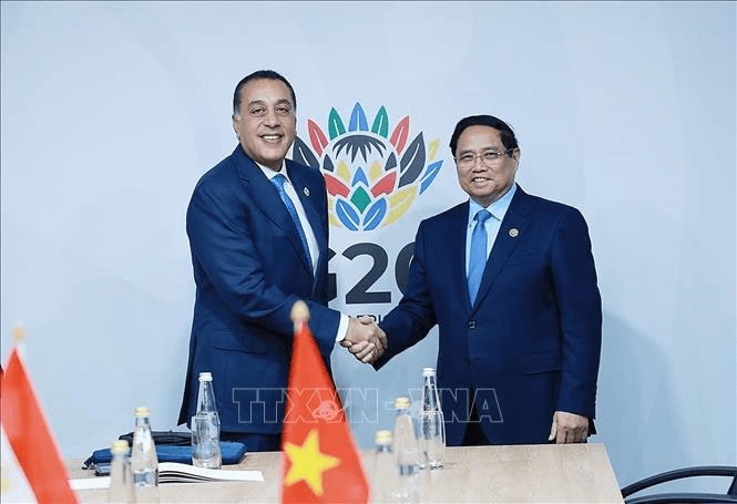 Thủ tướng Phạm Minh Chính gặp Thủ tướng các nước Đức, Ai Cập, Na Uy