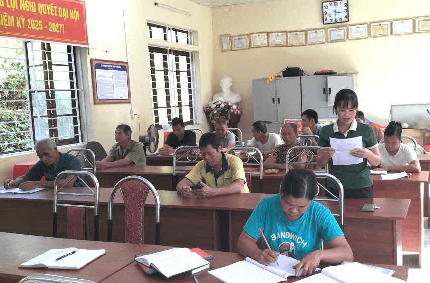 Sinh hoạt chi bộ thiết thực