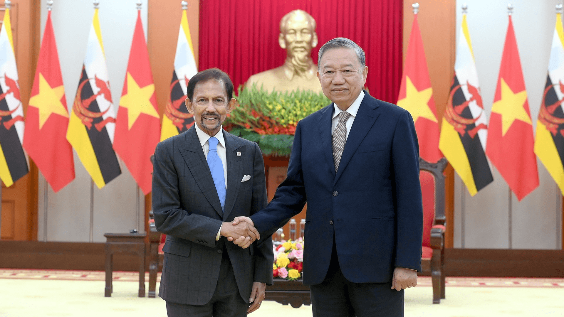 Tổng Bí thư Tô Lâm tiếp Quốc vương Brunei