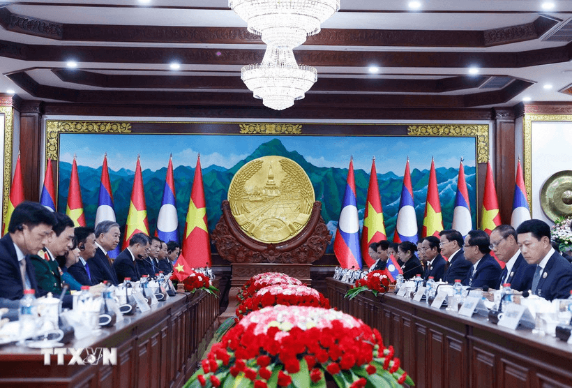 Tổng Bí thư Tô Lâm hội đàm với Tổng Bí thư, Chủ tịch nước Lào Thongloun Sisoulith