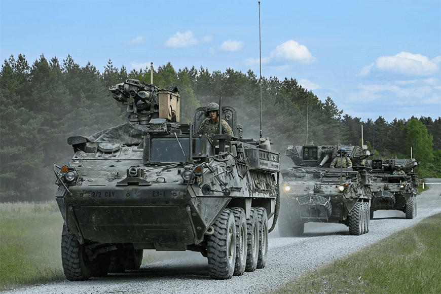 Quân sự thế giới hôm nay (8-12): Ba Lan “mua” 250 xe bọc thép Stryker với giá “1 USD”?