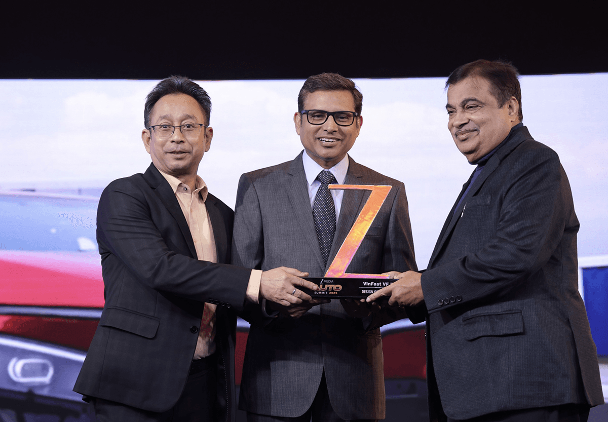 VinFast VF 7 nhận giải "Thiết kế của Năm" tại Zee Media Auto Summit 2025