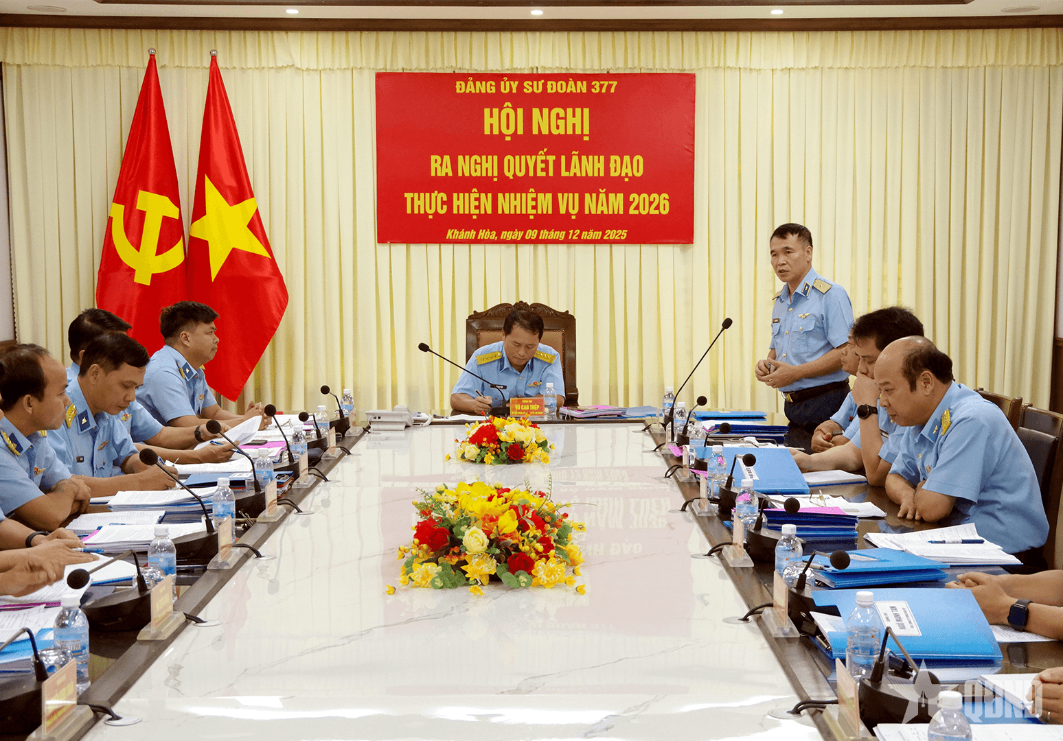 Đảng ủy Sư đoàn 377 tổ chức Hội nghị ra Nghị quyết lãnh đạo thực hiện nhiệm vụ năm 2026