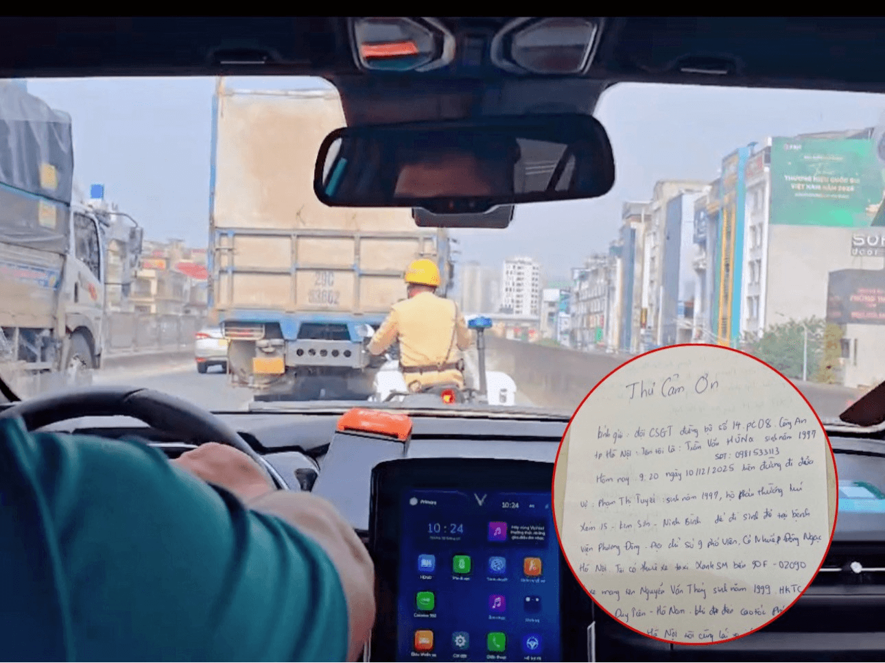 Hà Nội: Cảnh sát giao thông mở đường, hỗ trợ xe chở sản phụ đến bệnh viện an toàn