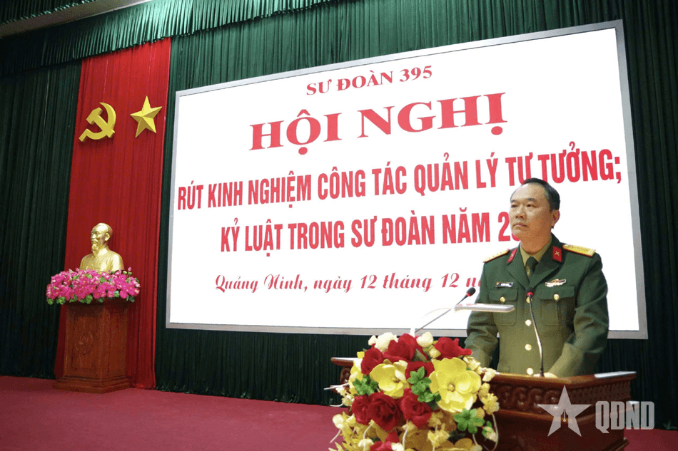 Sư đoàn 395 rút kinh nghiệm công tác quản lý tư tưởng, kỷ luật