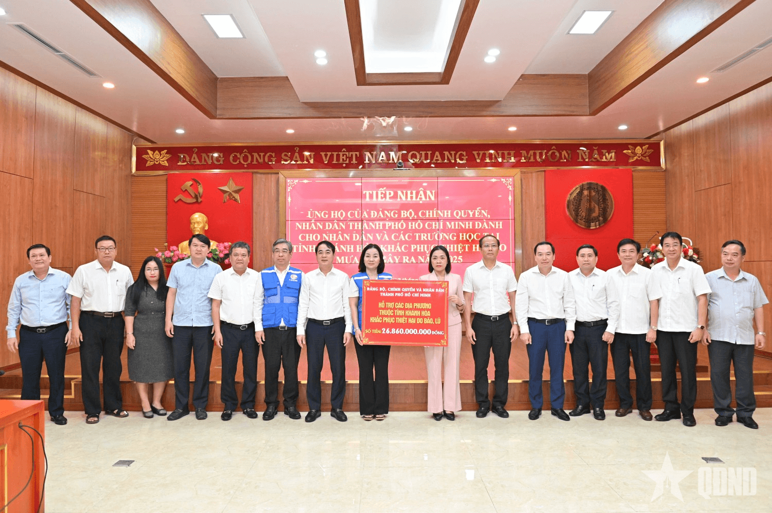 Khánh Hòa tiếp nhận ủng hộ hơn 57 tỷ đồng từ TP Hồ Chí Minh