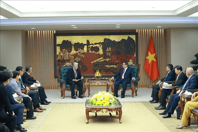 Thủ tướng Phạm Minh Chính tiếp Thống đốc tỉnh Tochigi, Nhật Bản