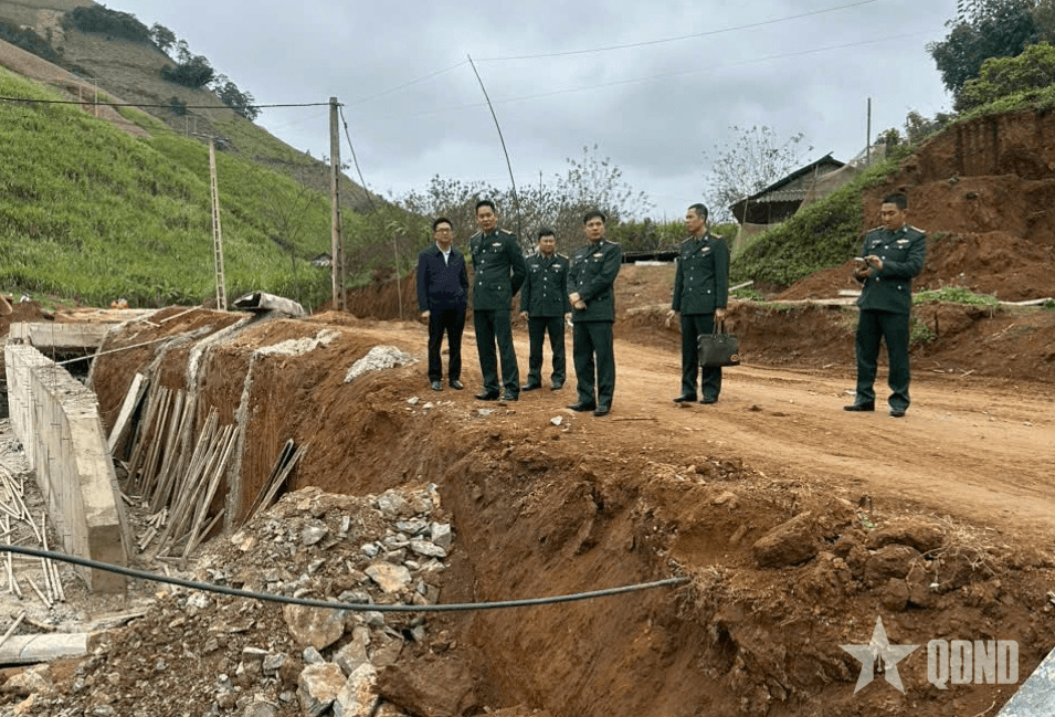 Sơn La: Kiểm tra tiến độ nâng cấp đường từ xã Phiêng Pằn đi qua Đồn Biên phòng Phiêng Pằn
