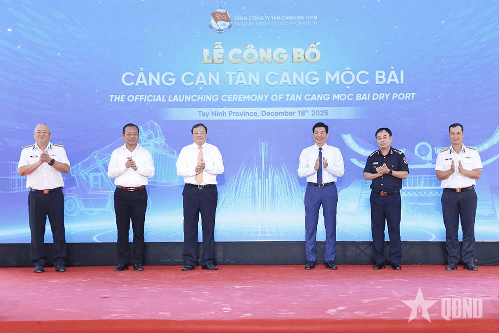Chính thức vận hành Cảng cạn Tân Cảng Mộc Bài thúc đẩy thương mại xuyên biên giới Việt Nam-Campuchia