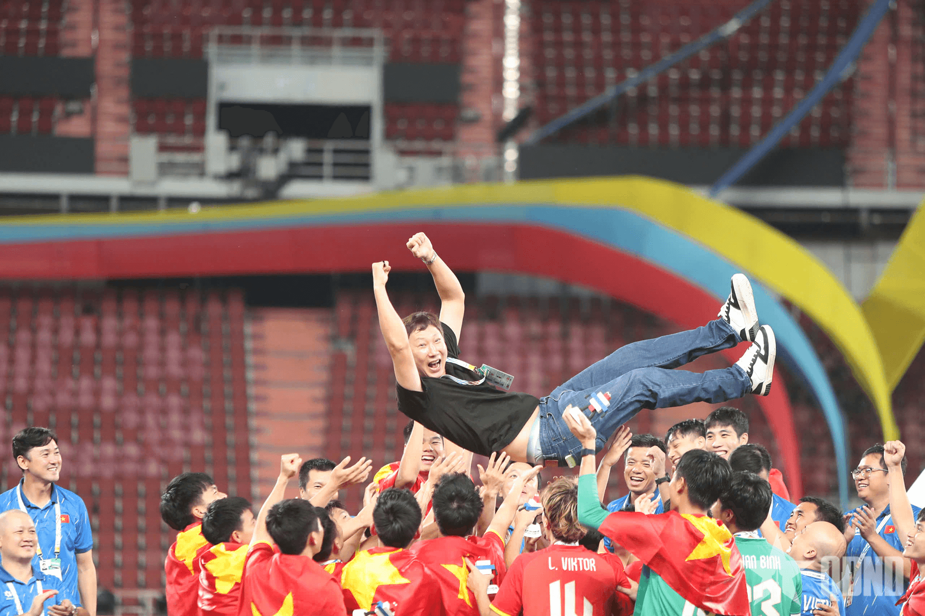 Những khoảnh khắc ấn tượng của U22 Việt Nam ở chung kết bóng đá nam SEA Games 33
